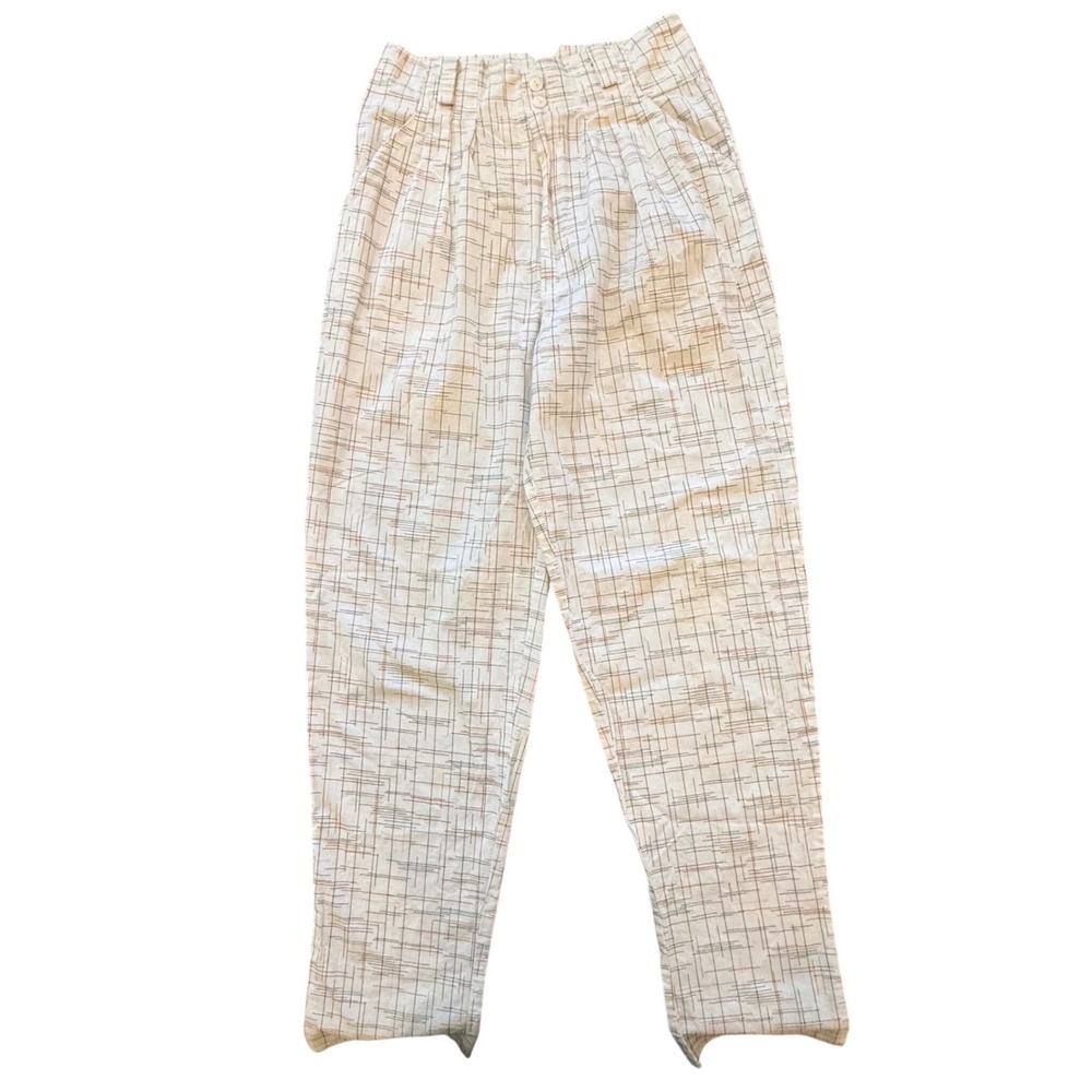David Benjamin Rare VTG Y2K High Waisted Pleated Tapered Pants Size 9‎ Paperbag